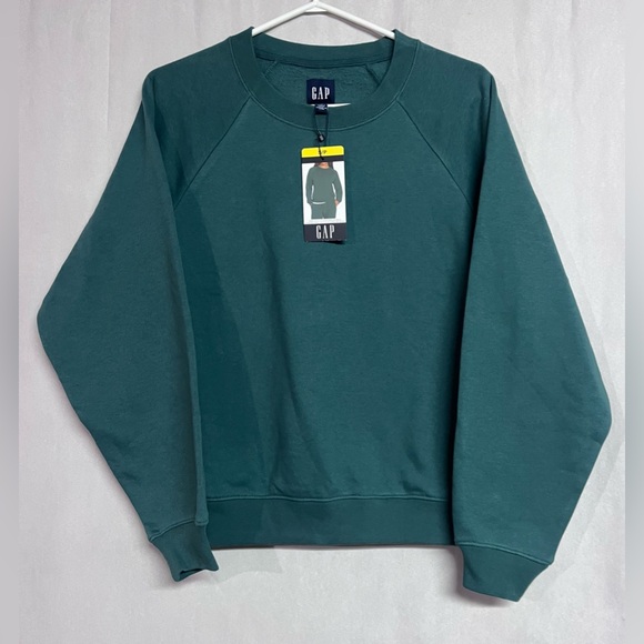 GAP Women's Crewneck Sweatshirt Green NWT - Picture 2 of 4